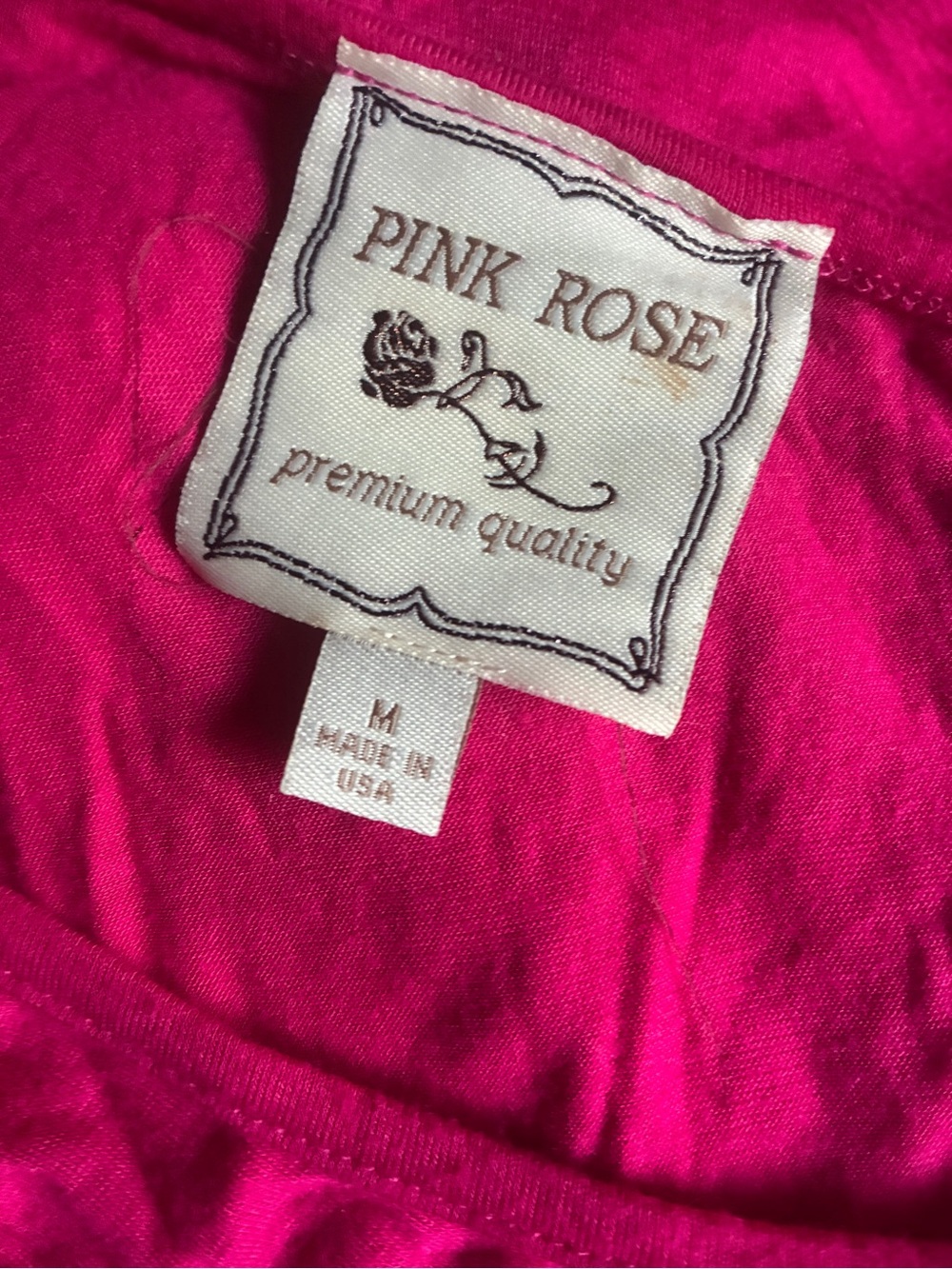 Pink Rose Fuchsia Pink One-Shoulder Ruched Ruffle Top - Size M - Picture 3 of 3